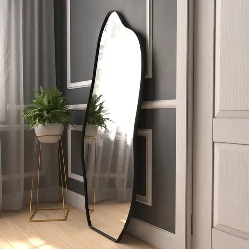 Irregular Full-Length Standing Mirror – Modern Artistic Design