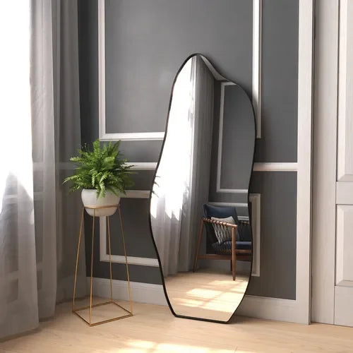 Irregular Full-Length Standing Mirror – Modern Artistic Design