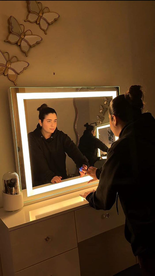 Premium LED Vanity Mirror with Touch Sensor|Modern Dressing Table Mirror