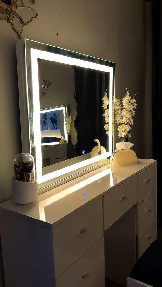 Premium LED Vanity Mirror with Touch Sensor|Modern Dressing Table Mirror