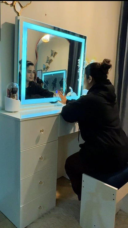 Premium LED Vanity Mirror with Touch Sensor|Modern Dressing Table Mirror