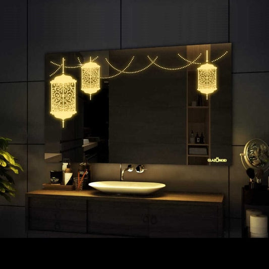Smart LED Bathroom Mirror – Rectangle Wall-Mounted Vanity Mirror with Front & Backlit Lighting, Dimmable Touch Control, Anti-Fog (Optional), and Multi-Light Modes for Makeup, Shaving & Home Decor