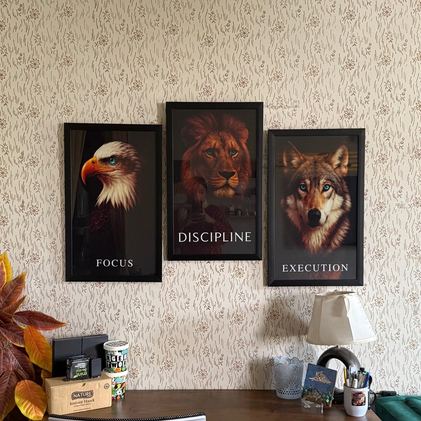 Motivational Wall Frames Set (3 Piece) Modern Home & Office Wall Decor Pakistan