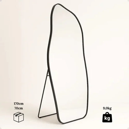 Irregular Full-Length Standing Mirror – Modern Artistic Design